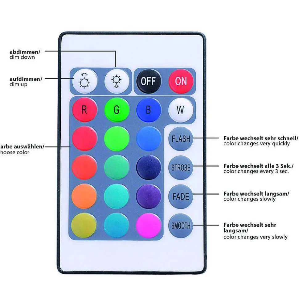 Bandes Led Paul Neuhaus Teania Multicolore, 1 Lumiere, Telecommandes, Changeur De Couleurs