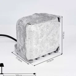 Bloc De Prises Électriques D'Exterieur Tinu Noir, Pierre