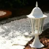 Borne D'Éclairage Lutec Bristol Blanc, 1 Lumiere