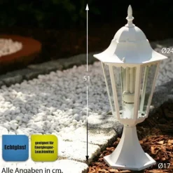 Borne D'Éclairage Lutec Bristol Blanc, 1 Lumiere