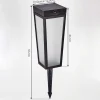 Borne Lumineuse Begg Led Noir, 1 Lumiere, Detecteur De Mouvement, Changeur De Couleurs