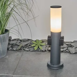 Borne Lumineuse Caserta Anthracite, 1 Lumiere
