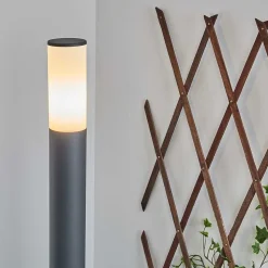 Borne Lumineuse Caserta Anthracite, 1 Lumiere