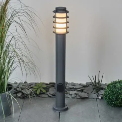 Borne Lumineuse Caserta Anthracite, 1 Lumiere