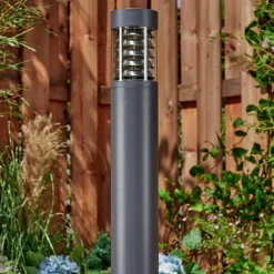 Borne Lumineuse Dakar Anthracite, 1 Lumiere