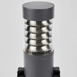 Borne Lumineuse Dakar Anthracite, 1 Lumiere, Detecteur De Mouvement
