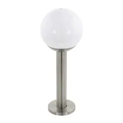 Borne Lumineuse Eglo Connect Nisia Led Acier Inoxydable, 1 Lumiere