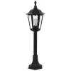 Borne Lumineuse Ks Verlichting Ancona Noir, 1 Lumiere