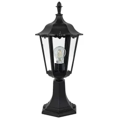 Borne Lumineuse Ks Verlichting Ancona Noir, 1 Lumiere