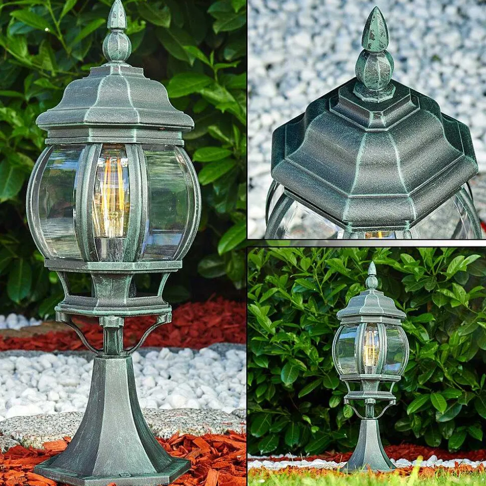 Borne Lumineuse Lentua Vert, Noir, 1 Lumiere