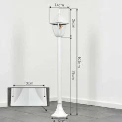 Borne Lumineuse Naofe Blanc, 1 Lumiere