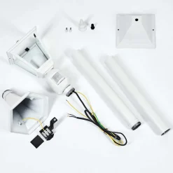Borne Lumineuse Naofe Blanc, 1 Lumiere, Detecteur De Mouvement