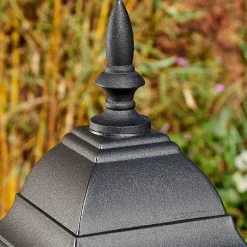 Borne Lumineuse Naofe Noir, 1 Lumiere
