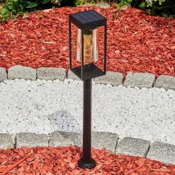 Borne Lumineuse Palanga Led Noir, 1 Lumiere