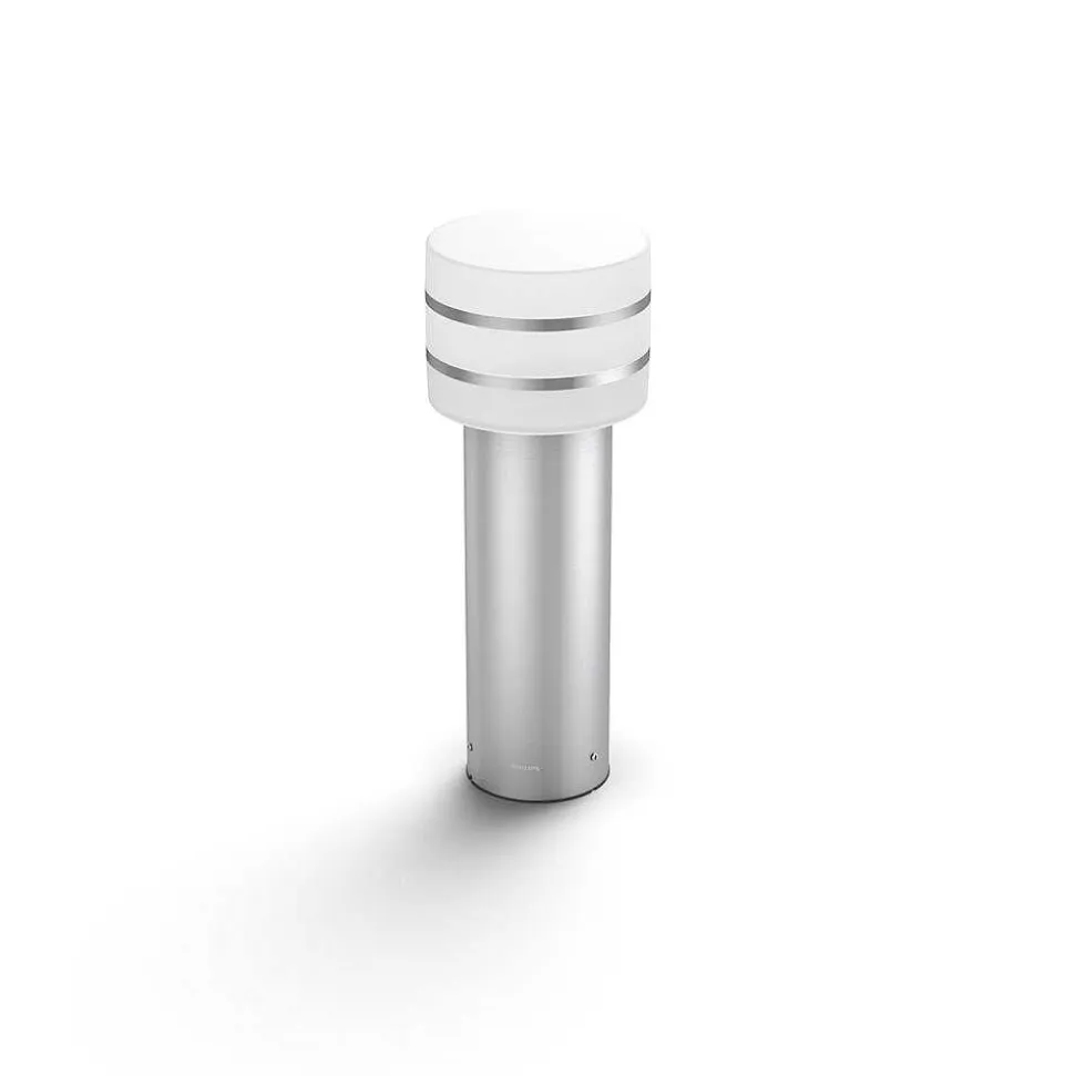 Borne Lumineuse Philips Hue White Tuar Led Acier Inoxydable, Argente, 1 Lumiere