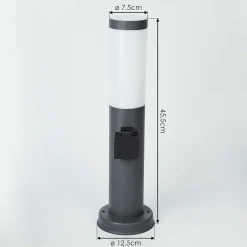 Borne Lumineuse Sessa Anthracite, 1 Lumiere
