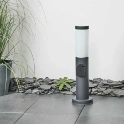 Borne Lumineuse Sessa Anthracite, 1 Lumiere