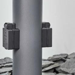 Borne Lumineuse Sessa Anthracite, 1 Lumiere