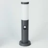 Borne Lumineuse Sessa Anthracite, 1 Lumiere, Detecteur De Mouvement