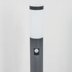Borne Lumineuse Sessa Anthracite, 1 Lumiere, Detecteur De Mouvement