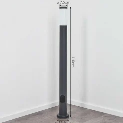 Borne Lumineuse Sessa Anthracite, 1 Lumiere