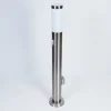 Borne Lumineuse Sessa Nickel Mat, 1 Lumiere, Detecteur De Mouvement