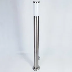 Borne Lumineuse Sessa Nickel Mat, 1 Lumiere