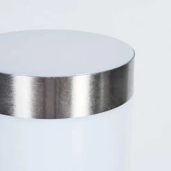 Borne Lumineuse Sessa Nickel Mat, 1 Lumiere