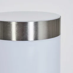 Borne Lumineuse Sessa Nickel Mat, 1 Lumiere, Detecteur De Mouvement