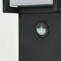 Borne Lumineuse Skove Led Anthracite, 1 Lumiere, Detecteur De Mouvement