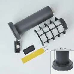 Borne Lumineuse Tunes Anthracite, 1 Lumiere