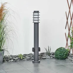 Borne Lumineuse Tunes Anthracite, 1 Lumiere