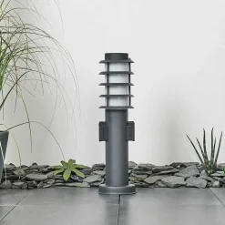 Borne Lumineuse Tunes Anthracite, 1 Lumiere