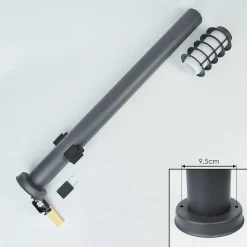 Borne Lumineuse Tunes Anthracite, 1 Lumiere