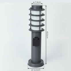 Borne Lumineuse Tunes Anthracite, 1 Lumiere