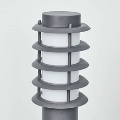 Borne Lumineuse Tunes Anthracite, 1 Lumiere, Detecteur De Mouvement