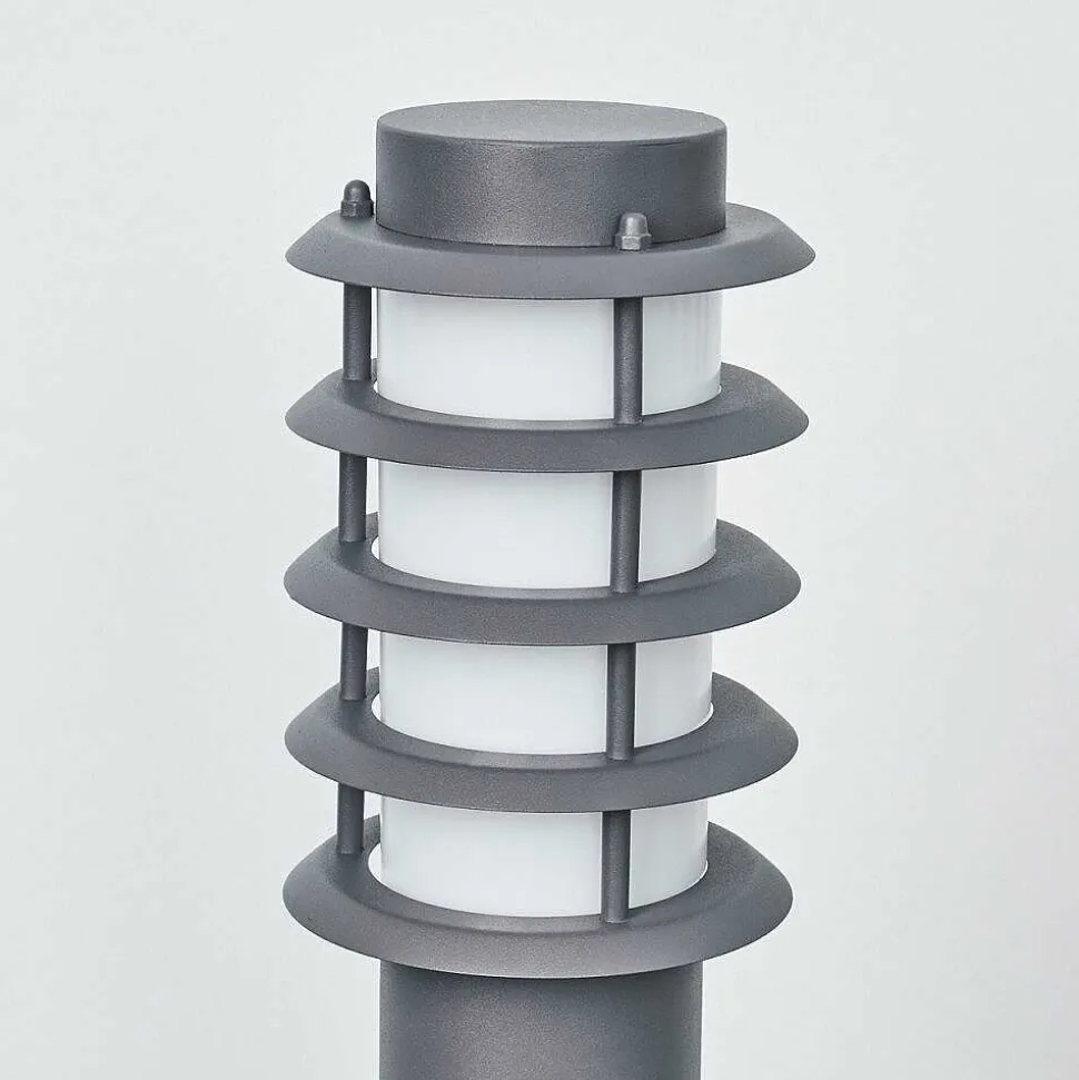 Borne Lumineuse Tunes Anthracite, 1 Lumiere, Detecteur De Mouvement
