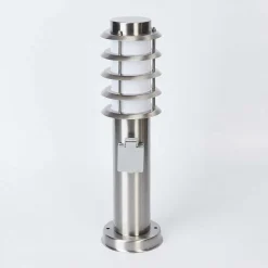 Borne Lumineuse Tunes Nickel Mat, 1 Lumiere