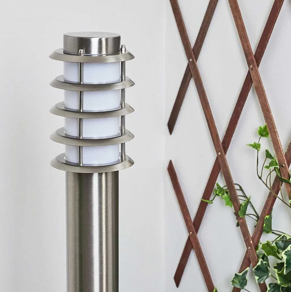 Borne Lumineuse Tunes Nickel Mat, 1 Lumiere