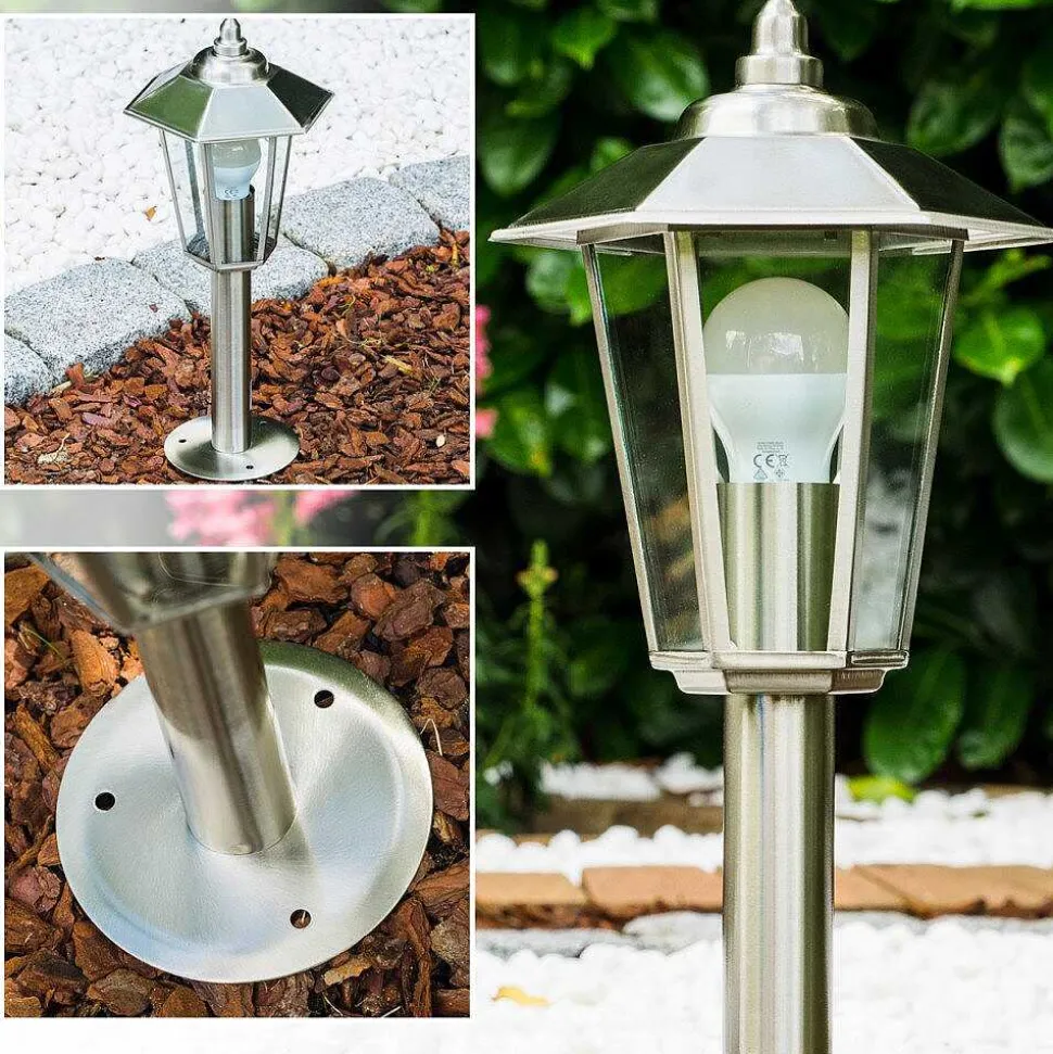 Borne Moskau Acier Inoxydable, 1 Lumiere