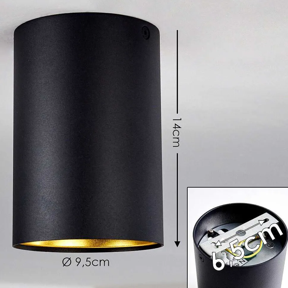 Downlight Grenada Noir, Noir Dore, 1 Lumiere