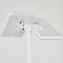Lampadaire A Vasque Janze Led Blanc, 2 Lumieres