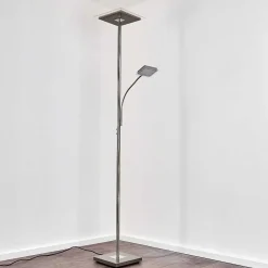 Lampadaire A Vasque Veteli Led Acier Inoxydable, 2 Lumieres
