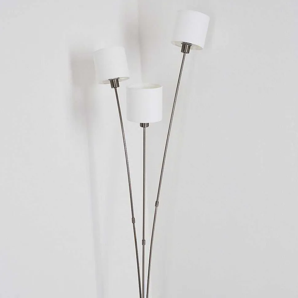 Lampadaire Alsen Nickel Mat, 3 Lumieres