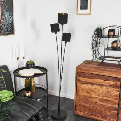 Lampadaire Alsen Noir, 3 Lumieres