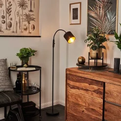 Lampadaire Alsen Noir, 1 Lumiere