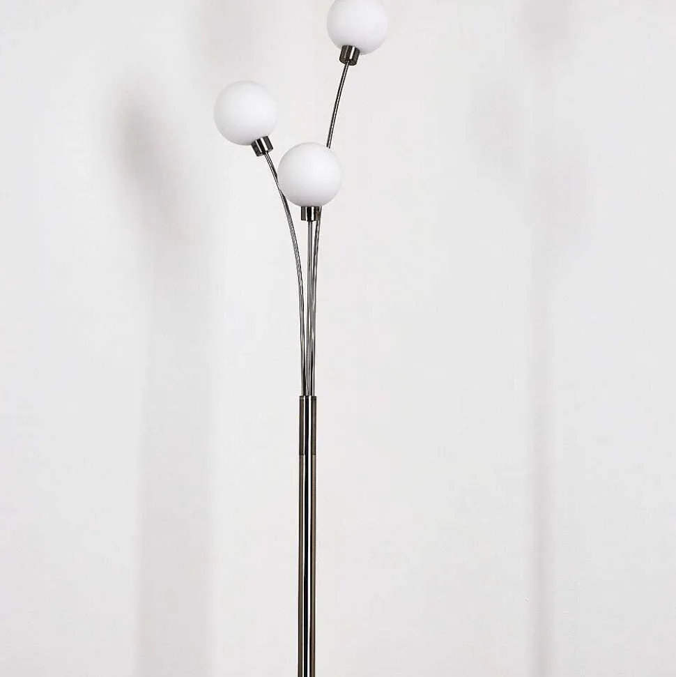 Lampadaire Bernado Nickel Mat, 3 Lumieres