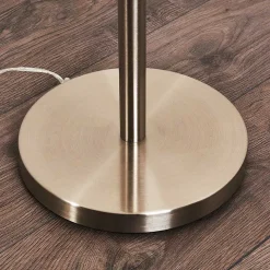 Lampadaire Bernado Nickel Mat, 3 Lumieres