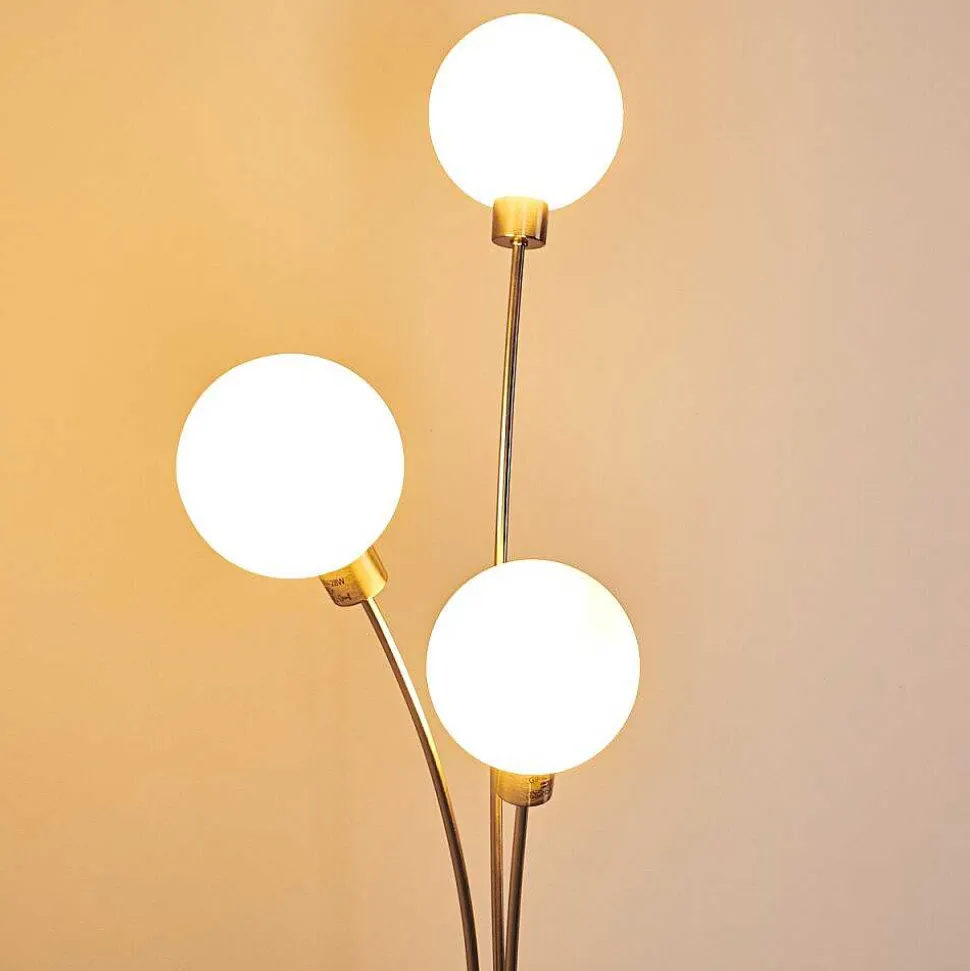 Lampadaire Bernado Nickel Mat, 3 Lumieres