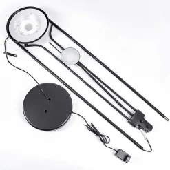 Lampadaire Biot Led Noir, 2 Lumieres
